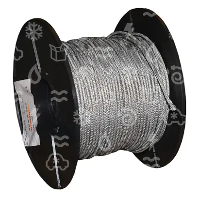 kabel topný metráž, 15 W/m, 230 V, 50 Hz, silikonový, ocelový ople